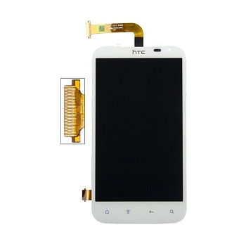LCD Дисплей для HTC Sensation XL, X315e, X310e Titan с тачскрином, белый