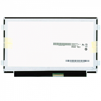 Матрица (экран) для ноутбука B101AW06 V.1, 10.1", 1024x600, 40 pin, LED, глянцевая