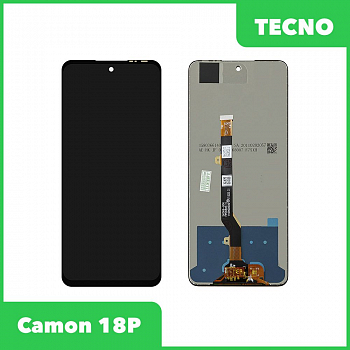 LCD дисплей для Tecno Camon 18P в сборе с тачскрином (черный)