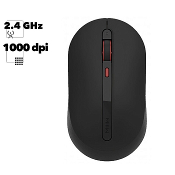 Мышь беспроводная Xiaomi MIIIW Wireless Mute Mouse MWMM01 (черная)