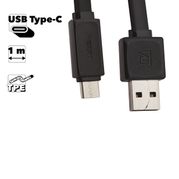 USB кабель Remax Fast Data Series Cable RT-C1 USB Type-C, черный