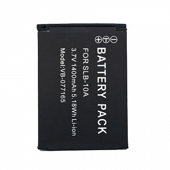 Аккумулятор (батарея) SLB-10A для фото и видеокамеры Samsung Digimax ES, 3.7В, 1400мАч, Li-ion