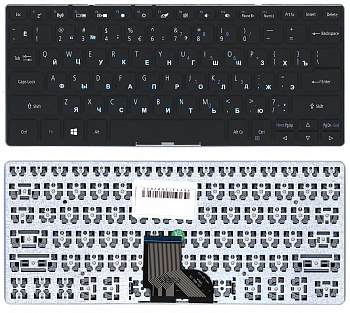 Клавиатура для ноутбука Acer SP111-32N, SP111-33, SP111-34N, черная