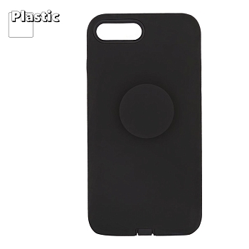 Защитная крышка "LP" для Apple iPhone 7 Plus, 8 Plus "PopSocket Case", черный (коробка