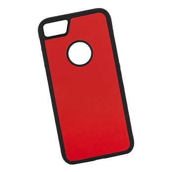 Защитная крышка "LP" для Apple iPhone 7, 8 "Термо-радуга" оранжевая-желтая (европакет)