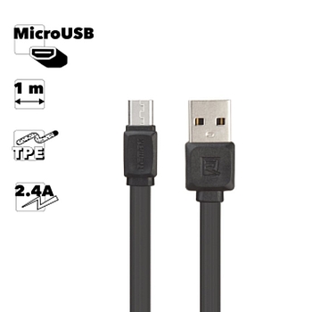 USB кабель Remax Fast Pro Cable For Micro RC-129m MicroUSB, черный