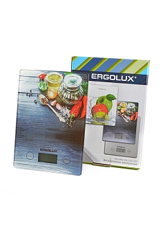 Весы кухонные ERGOLUX ELX-SK02-С02 платформа 5 кг, черный, специи