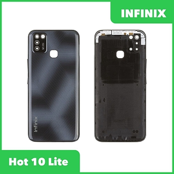 Задняя крышка для Infinix Hot 10 Lite (X657B) (черный)