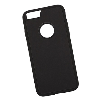 Защитная крышка "LP" для Apple iPhone 6, 6S "Термо-радуга" черная-голубая (европакет)
