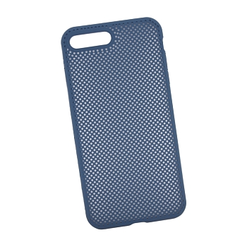 Силиконовый чехол "LP" для Apple iPhone 7 Plus, 8 Plus "Silicone Dot Case", синий (коробка)