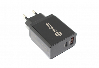 Блок питания (сетевой адаптер) Amperin USB-C (YDS-TC045-001F) 45W, black