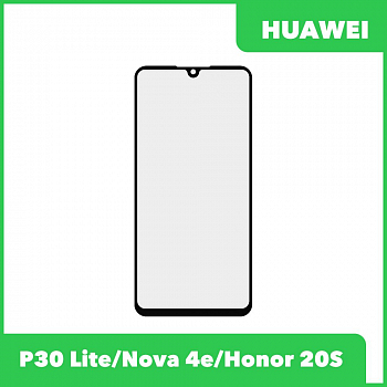 G+OCA PRO стекло для переклейки Huawei P30 Lite, Nova 4e (MAR-LX1M, MAR-AL00), Honor 20S (черный)