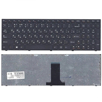 Клавиатура для ноутбука Lenovo IdeaPad B5400, M5400, черная, рамка черная