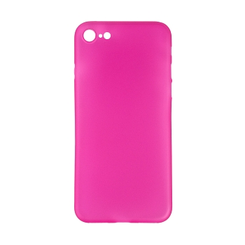 Защитная крышка для Apple iPhone 8, 7 (4, 7") матовый пластик 0, 4 мм, розовая (упаковка пакетик)