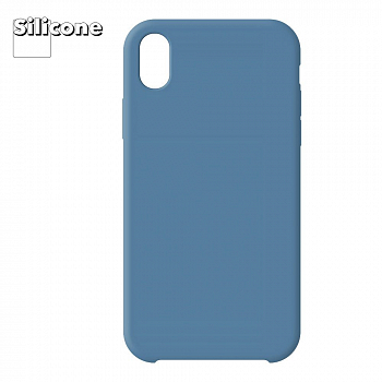 Силиконовый чехол для iPhone Xr "Silicone Case" (васильковый, блистер) 38