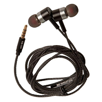Наушники REMAX MONSTER RM-598 Metal Wired Earphone микрофон, подключение Jack 3.5 mm, черный