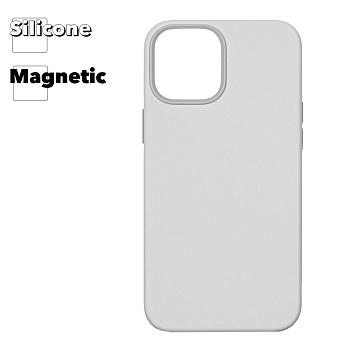Силиконовый чехол для iPhone 12, 12 Pro "Silicone Case" with MagSafe (White)