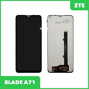 LCD дисплей для ZTE Blade A71 в сборе с тачскрином (черный) Premium Quality