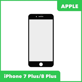 Стекло для переклейки дисплея Apple iPhone 7 Plus, 8 Plus, черный