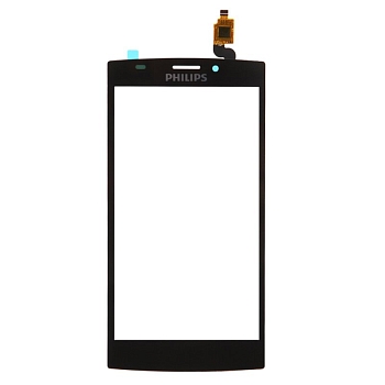 Сенсорное стекло (тачскрин) для Philips Xenium S337, черный