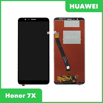 LCD дисплей для Huawei Honor 7X (BND-AL10, BND-L21, BND-L24, BND-TL10) с тачскрином (черный) Premium
