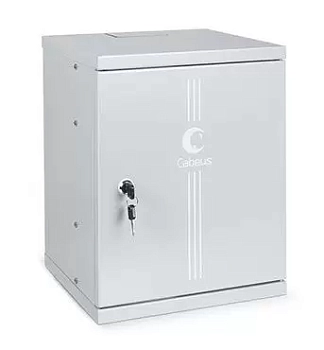 Cabeus WSC-8Um Шкаф телекоммуникационный настенный 10" 8U 326x300x405mm (ШхГхВ) дверь металл
