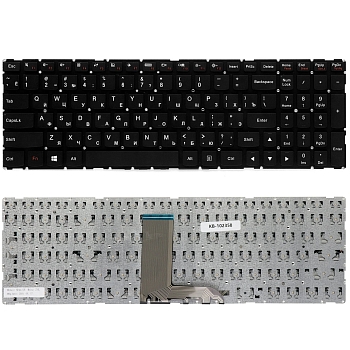 Клавиатура для ноутбука Lenovo IdeaPad 700-15ISK, черная, без рамки