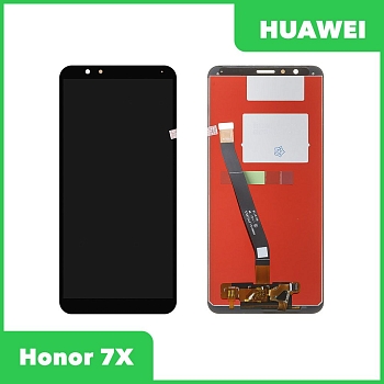 LCD дисплей для Huawei Honor 7X (BND-AL10, BND-L21, BND-L24, BND-TL10) с тачскрином 100% ор (черный)