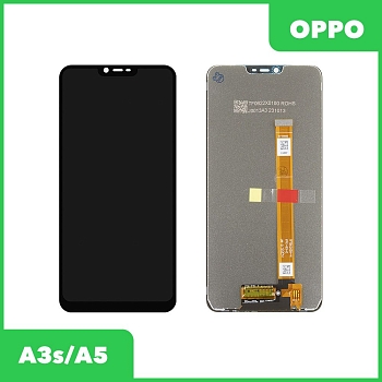 LCD дисплей для Oppo A3s (CPH1803), A5 (CPH1809) с тачскрином (черный) 100% оригинал