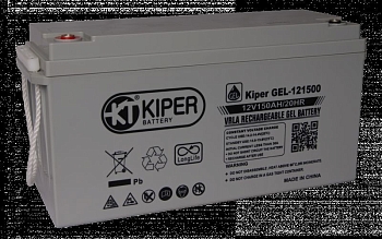 Аккумуляторная батарея Kiper GEL-121500, 12В, 150Ач