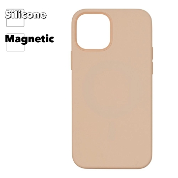 Силиконовый чехол для iPhone 12 Pro Max "Silicone Case" with MagSafe (Cantaloupe)